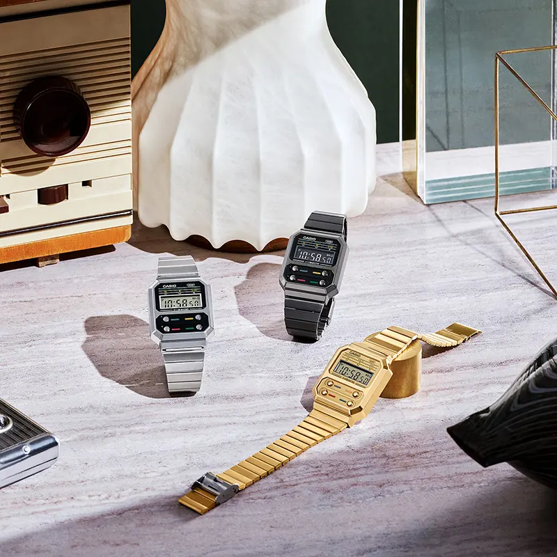 Casio A100WEGG-1A Grey Digital Dial Watch